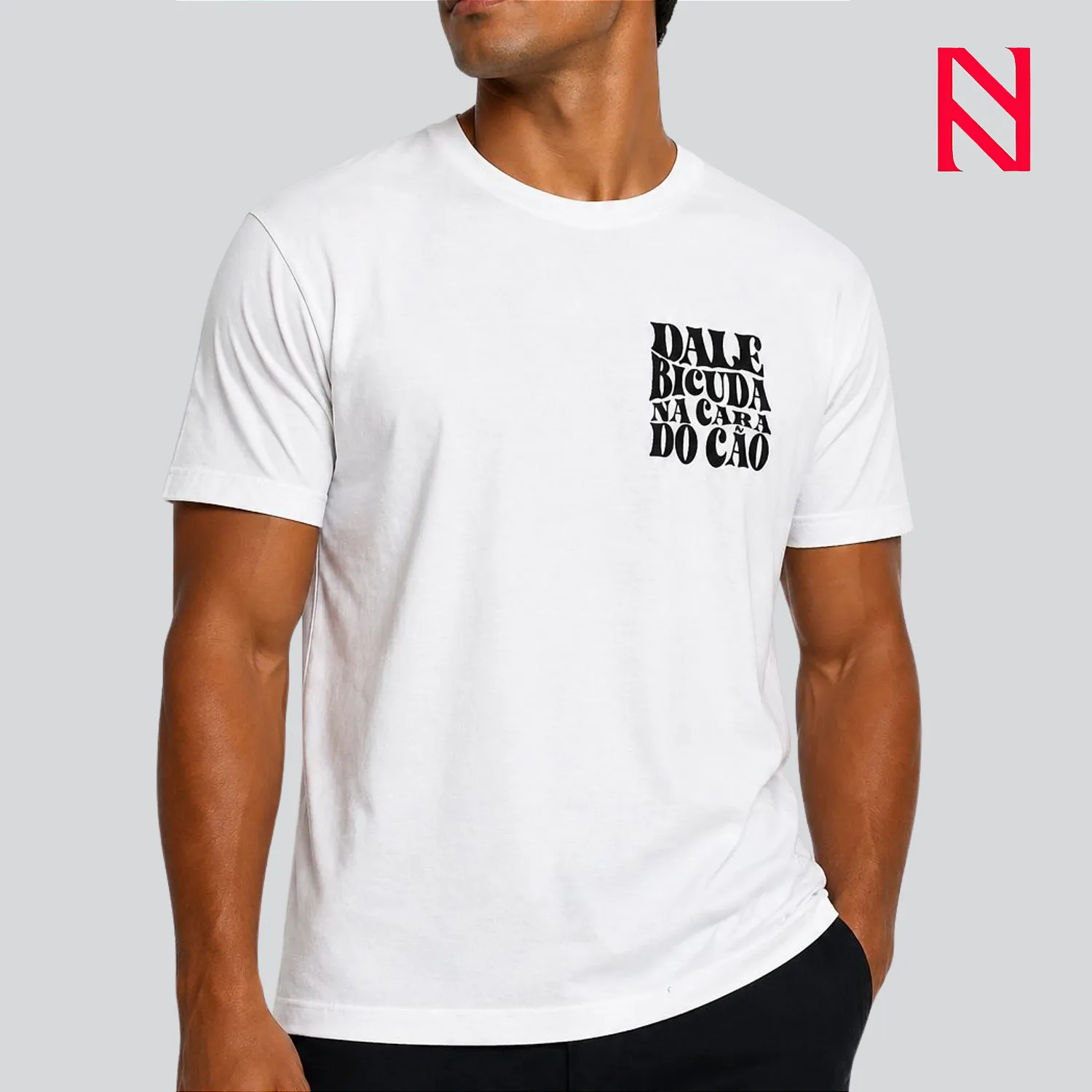 Camiseta Masculina Irmã Marluce — Branca