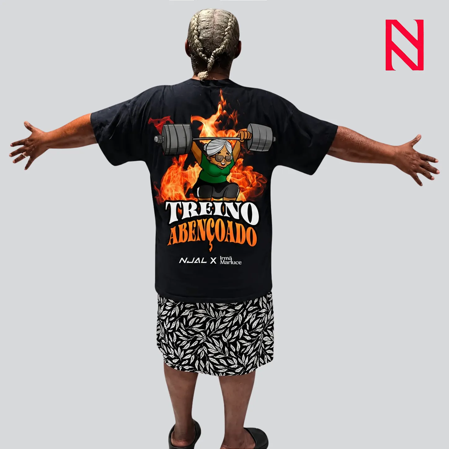 Oversized Feminina — Treino Abençoado