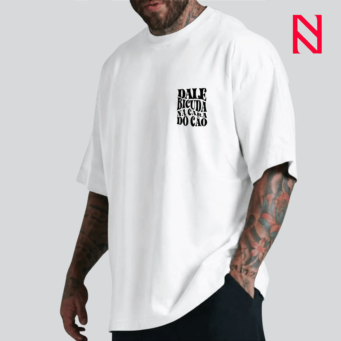 Oversized Masculina Irmã Marluce — Branca