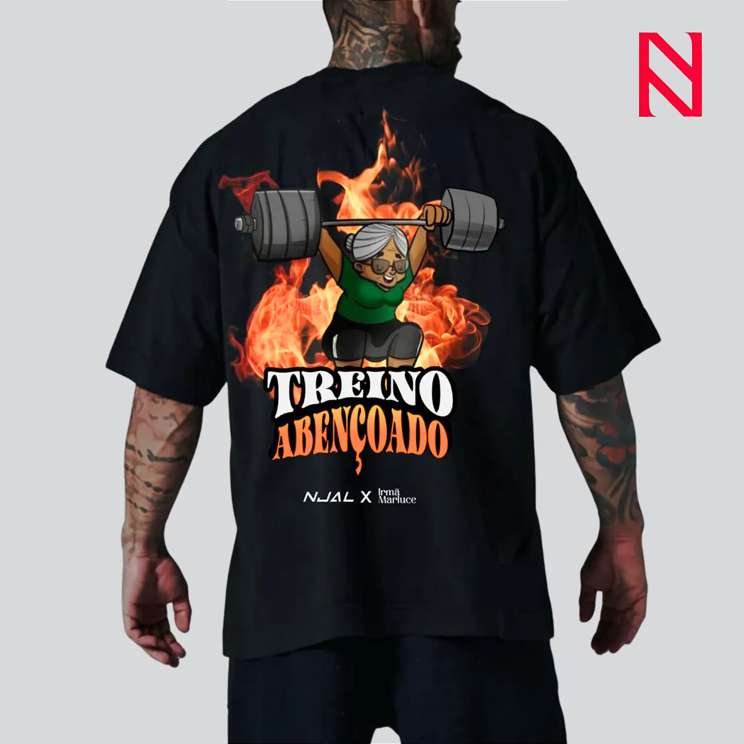 Oversized Masculina — Treino Abençoado