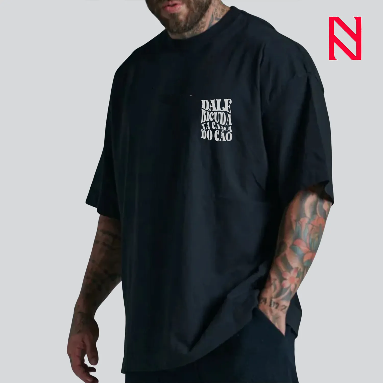 Oversized Masculina Irmã Marluce — Preta